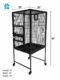 2×2×3 FT Foldable Bird Cage with Wheels - Image 2