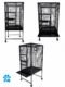 2×2×3 FT Foldable Bird Cage with Wheels - Image 4