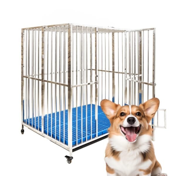 4×3×4 FT Stainless Steel Foldable Cage heavy duty