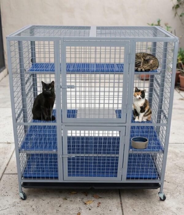 4FT Foldable Cat Cage Slab Model